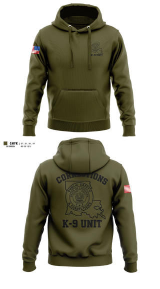 Hoodie, David Wade Correctional Center, Police, Teamtime, Team time, sublimation, custom sports apparel, team uniforms, spirit wear, spiritwear, sports uniforms, custom shirts, team store, custom team store, fundraiser sports, apparel fundraiser