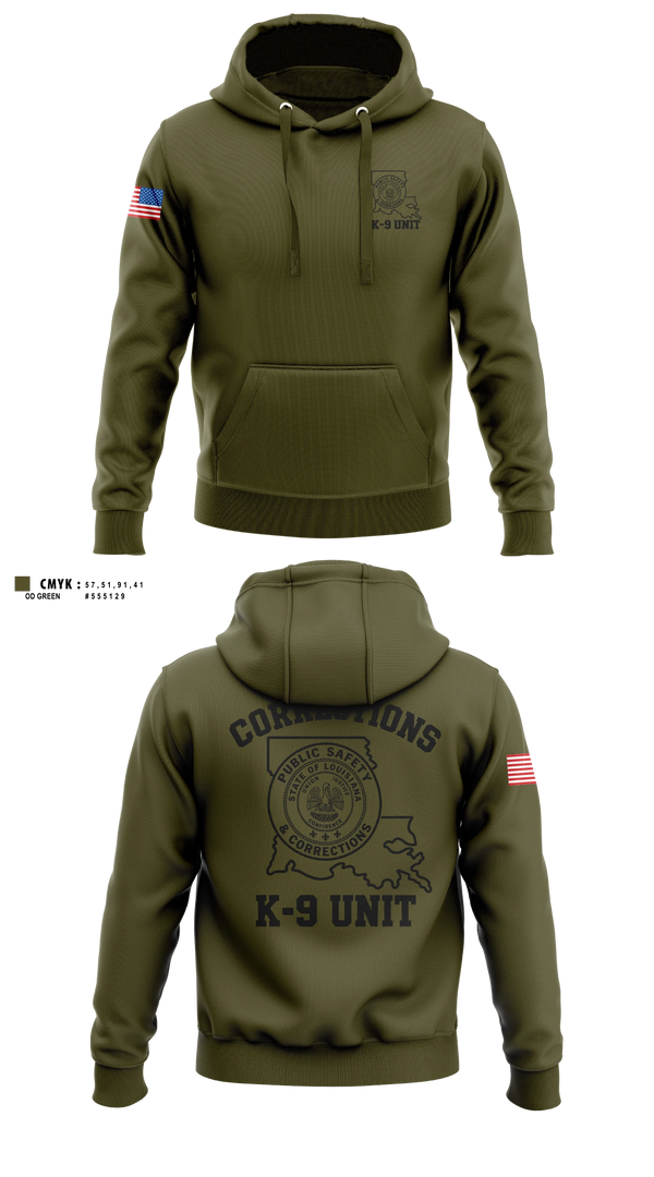 Hoodie, David Wade Correctional Center, Police, Teamtime, Team time, sublimation, custom sports apparel, team uniforms, spirit wear, spiritwear, sports uniforms, custom shirts, team store, custom team store, fundraiser sports, apparel fundraiser