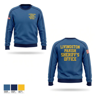 Crew Neck Sweatshirt, Livingston Parish Sheriff’s Office, Police, Teamtime, Team time, sublimation, custom sports apparel, team uniforms, spirit wear, spiritwear, sports uniforms, custom shirts, team store, custom team store, fundraiser sports, apparel fundraiser