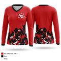 SL Hoops Women's Long Sleeve V-neck Shirt - 1