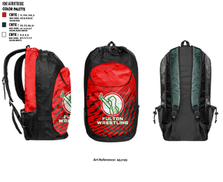 Gear Bag, Fulton, Wrestling, Teamtime, Team time, sublimation, custom sports apparel, team uniforms, spirit wear, spiritwear, sports uniforms, custom shirts, team store, custom team store, fundraiser sports, apparel fundraiser
