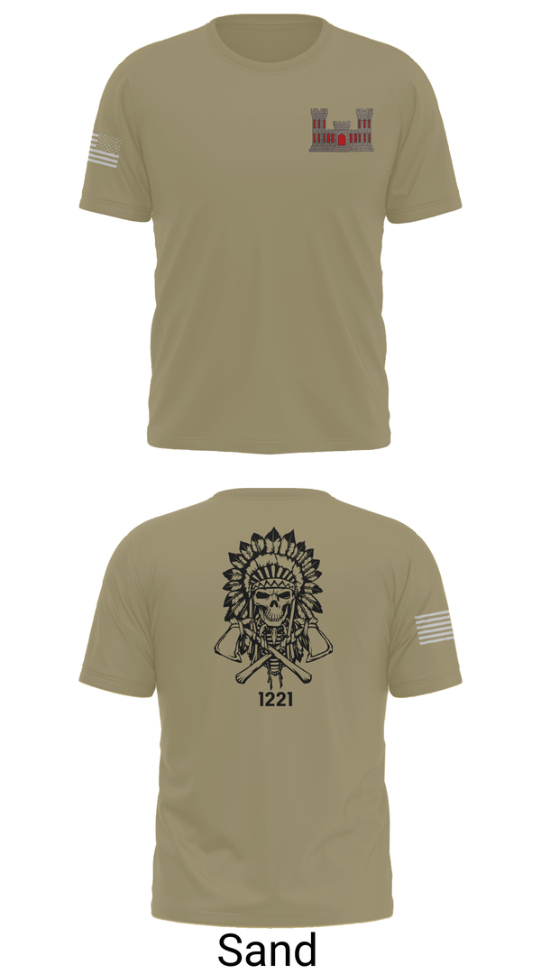 Old School Cotton Feel Shirt, 1221st Route Clearance Co., National Guard, Teamtime, Team time, sublimation, custom sports apparel, team uniforms, spirit wear, spiritwear, sports uniforms, custom shirts, team store, custom team store, fundraiser sports, apparel fundraiser
