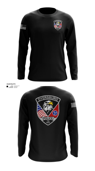 Long Sleeve Performance Shirt, Dyersburg Police, Police, Teamtime, Team time, sublimation, custom sports apparel, team uniforms, spirit wear, spiritwear, sports uniforms, custom shirts, team store, custom team store, fundraiser sports, apparel fundraiser