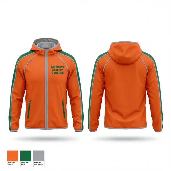 Windbreaker, Rio Bravo Greeley Gauchos, Women's Basketball, Teamtime, Team time, sublimation, custom sports apparel, team uniforms, spirit wear, spiritwear, sports uniforms, custom shirts, team store, custom team store, fundraiser sports, apparel fundraiser