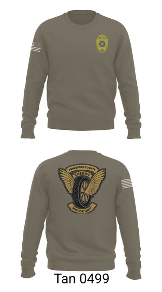 Crew Neck Sweatshirt, Henderson County Motor Unit, Police, Teamtime, Team time, sublimation, custom sports apparel, team uniforms, spirit wear, spiritwear, sports uniforms, custom shirts, team store, custom team store, fundraiser sports, apparel fundraiser