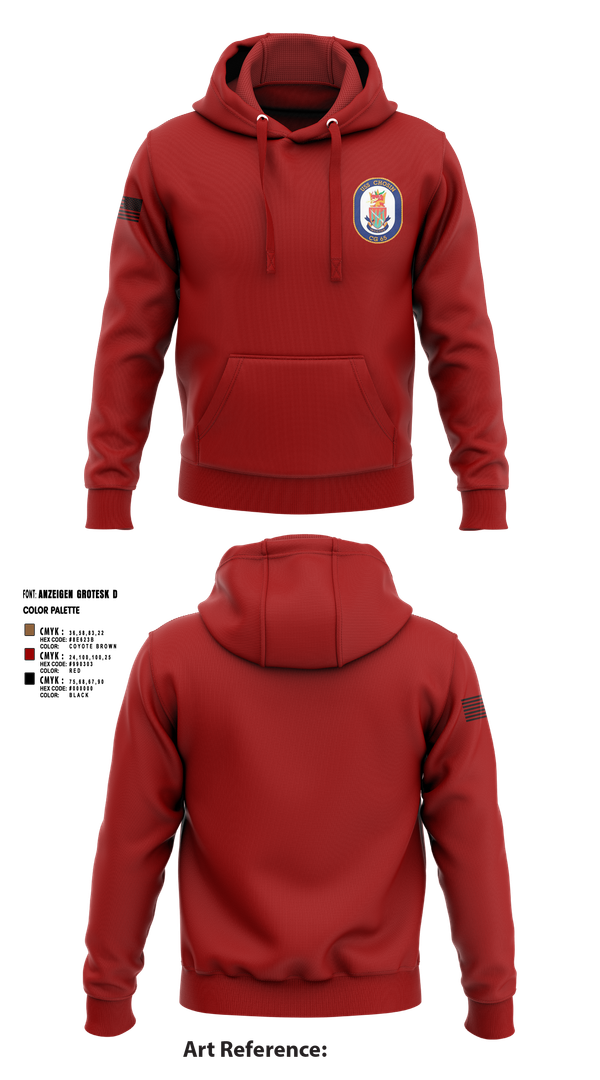 Hoodie, USS CHOSIN, , Teamtime, Team time, sublimation, custom sports apparel, team uniforms, spirit wear, spiritwear, sports uniforms, custom shirts, team store, custom team store, fundraiser sports, apparel fundraiser