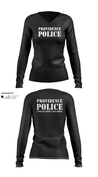 Womens Long Sleeve Vneck Shirt, Violent Crime Task Force, Police, Teamtime, Team time, sublimation, custom sports apparel, team uniforms, spirit wear, spiritwear, sports uniforms, custom shirts, team store, custom team store, fundraiser sports, apparel fundraiser