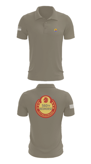 Short Sleeve Performance Polo, 560th Redhorse Unit, , Teamtime, Team time, sublimation, custom sports apparel, team uniforms, spirit wear, spiritwear, sports uniforms, custom shirts, team store, custom team store, fundraiser sports, apparel fundraiser