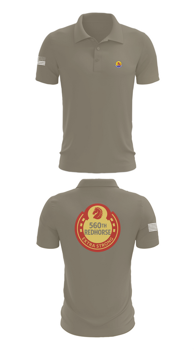 560th Redhorse Unit 43549441 Short Sleeve Performance Polo - 67