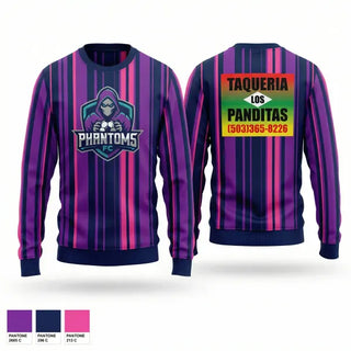 Crew Neck Sweatshirt, Phantoms fc, Men's Soccer, Teamtime, Team time, sublimation, custom sports apparel, team uniforms, spirit wear, spiritwear, sports uniforms, custom shirts, team store, custom team store, fundraiser sports, apparel fundraiser