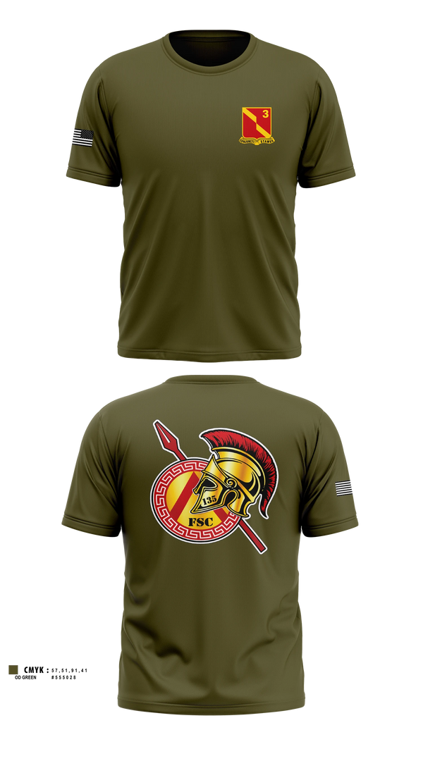 Short Sleeve Performance Shirt, 135th FSC, Army, Teamtime, Team time, sublimation, custom sports apparel, team uniforms, spirit wear, spiritwear, sports uniforms, custom shirts, team store, custom team store, fundraiser sports, apparel fundraiser