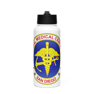 Preventive Medicine 94173392 Stainless Steel Water Bottle with a Straw Lid