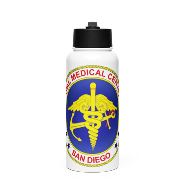 Preventive Medicine 94173392 Stainless Steel Water Bottle with a Straw Lid