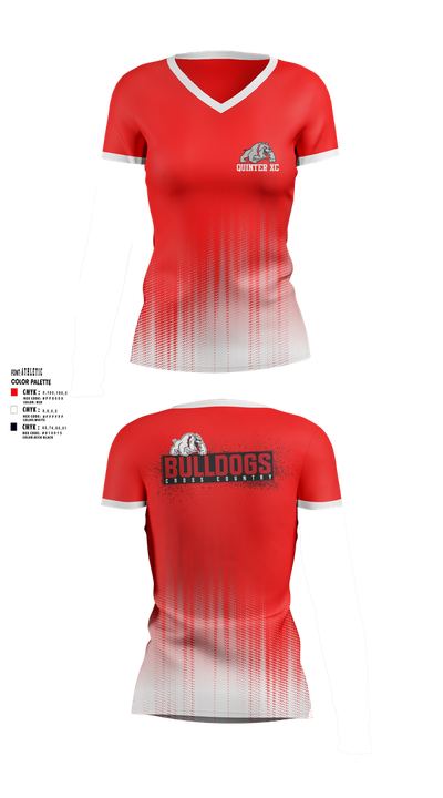 Quinter XC 55389153 Women's Short Sleeve V-neck Shirt - 1