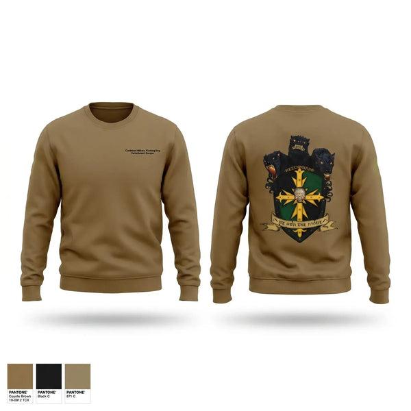 Crew Neck Sweatshirt, CMWDD-E, Army, Teamtime, Team time, sublimation, custom sports apparel, team uniforms, spirit wear, spiritwear, sports uniforms, custom shirts, team store, custom team store, fundraiser sports, apparel fundraiser