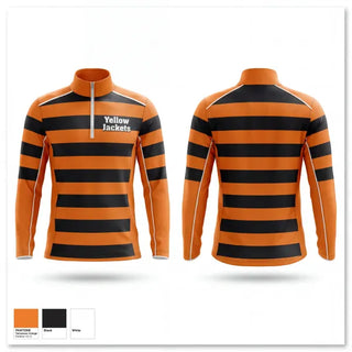 Quarter Zip Jacket, Yellow Jackets, Baseball, Teamtime, Team time, sublimation, custom sports apparel, team uniforms, spirit wear, spiritwear, sports uniforms, custom shirts, team store, custom team store, fundraiser sports, apparel fundraiser