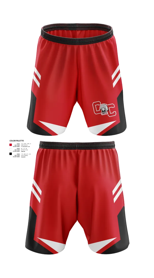 Athletic Shorts With Pockets, Crow Creek Chieftains, Cross Country, Teamtime, Team time, sublimation, custom sports apparel, team uniforms, spirit wear, spiritwear, sports uniforms, custom shirts, team store, custom team store, fundraiser sports, apparel fundraiser