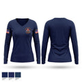 Forsyth County Technical Rescue Women's Long Sleeve V-neck Shirt - 1