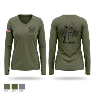 Womens Long Sleeve Vneck Shirt, Salem hope creek adversarys, Police, Teamtime, Team time, sublimation, custom sports apparel, team uniforms, spirit wear, spiritwear, sports uniforms, custom shirts, team store, custom team store, fundraiser sports, apparel fundraiser