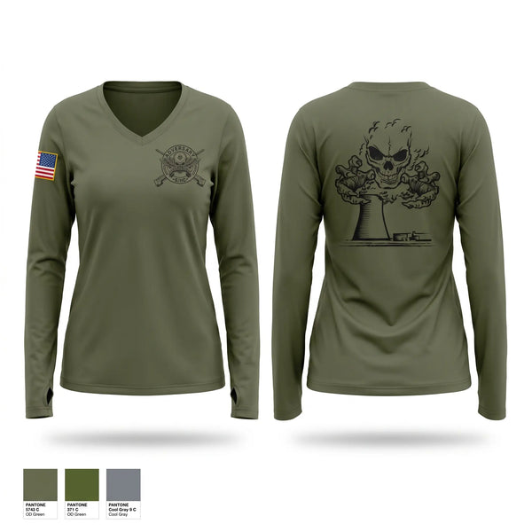 Womens Long Sleeve Vneck Shirt, Salem hope creek adversarys, Police, Teamtime, Team time, sublimation, custom sports apparel, team uniforms, spirit wear, spiritwear, sports uniforms, custom shirts, team store, custom team store, fundraiser sports, apparel fundraiser