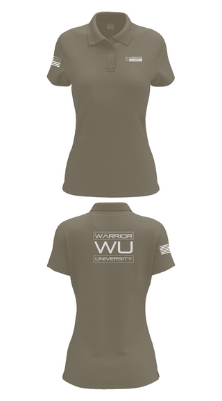 Womens Short Sleeve Performance Polo, Warrior University, , Teamtime, Team time, sublimation, custom sports apparel, team uniforms, spirit wear, spiritwear, sports uniforms, custom shirts, team store, custom team store, fundraiser sports, apparel fundraiser