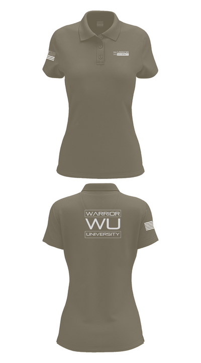 Warrior University Women's Short Sleeve Performance Polo  - 34