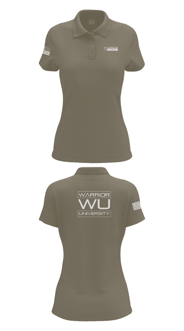 Womens Short Sleeve Performance Polo, Warrior University, , Teamtime, Team time, sublimation, custom sports apparel, team uniforms, spirit wear, spiritwear, sports uniforms, custom shirts, team store, custom team store, fundraiser sports, apparel fundraiser