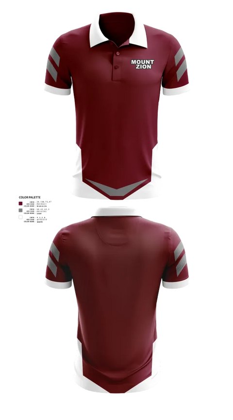 Short Sleeve Performance Polo, Mount Zion, Men's Basketball, Teamtime, Team time, sublimation, custom sports apparel, team uniforms, spirit wear, spiritwear, sports uniforms, custom shirts, team store, custom team store, fundraiser sports, apparel fundraiser