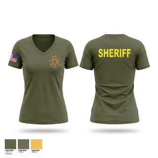 Womens Short Sleeve Vneck Shirt, Claiborne county sheriffs office, Police, Teamtime, Team time, sublimation, custom sports apparel, team uniforms, spirit wear, spiritwear, sports uniforms, custom shirts, team store, custom team store, fundraiser sports, apparel fundraiser