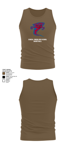 Tank Top, Eureka Junior High School Basketball, Men's Basketball, Teamtime, Team time, sublimation, custom sports apparel, team uniforms, spirit wear, spiritwear, sports uniforms, custom shirts, team store, custom team store, fundraiser sports, apparel fundraiser