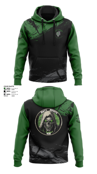 Hoodie, Dirty Rockets MCDirty Rockets MC, Men's Basketball, Teamtime, Team time, sublimation, custom sports apparel, team uniforms, spirit wear, spiritwear, sports uniforms, custom shirts, team store, custom team store, fundraiser sports, apparel fundraiser