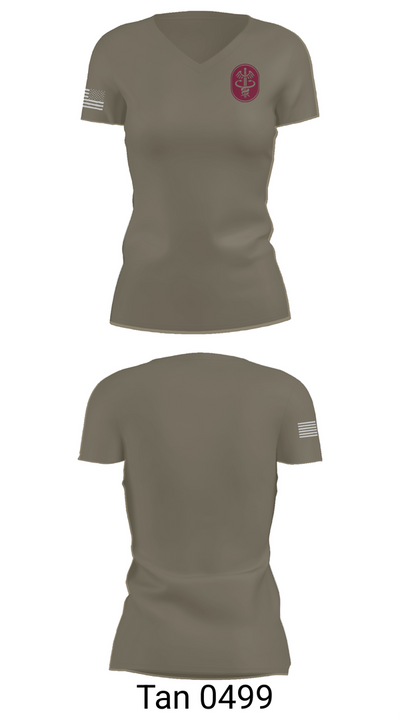 Amed 64194454 Women's Short Sleeve V-neck Shirt - 68