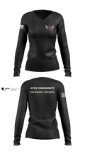 ACES 41643148 Women's Long Sleeve V-neck Shirt - 5