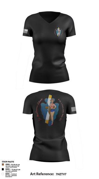 Womens Short Sleeve Vneck Shirt, B Co. 1/114th polo, Army, Teamtime, Team time, sublimation, custom sports apparel, team uniforms, spirit wear, spiritwear, sports uniforms, custom shirts, team store, custom team store, fundraiser sports, apparel fundraiser