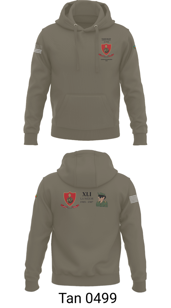 Hoodie, CMLP41, Army, Teamtime, Team time, sublimation, custom sports apparel, team uniforms, spirit wear, spiritwear, sports uniforms, custom shirts, team store, custom team store, fundraiser sports, apparel fundraiser