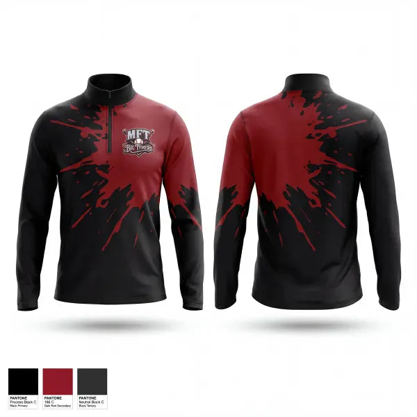 Quarter Zip Jacket, Bigtymers, Baseball, Teamtime, Team time, sublimation, custom sports apparel, team uniforms, spirit wear, spiritwear, sports uniforms, custom shirts, team store, custom team store, fundraiser sports, apparel fundraiser