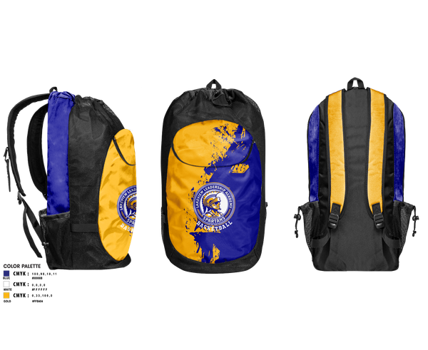 Gear Bag, Spartans, Men's Basketball, Teamtime, Team time, sublimation, custom sports apparel, team uniforms, spirit wear, spiritwear, sports uniforms, custom shirts, team store, custom team store, fundraiser sports, apparel fundraiser