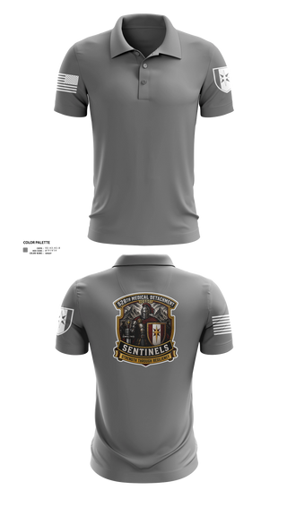 Short Sleeve Performance Polo, 528th MED DET COSC, Army, Teamtime, Team time, sublimation, custom sports apparel, team uniforms, spirit wear, spiritwear, sports uniforms, custom shirts, team store, custom team store, fundraiser sports, apparel fundraiser