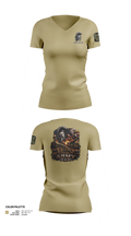 616th QM CO Women's Short Sleeve V-neck Shirt - 21