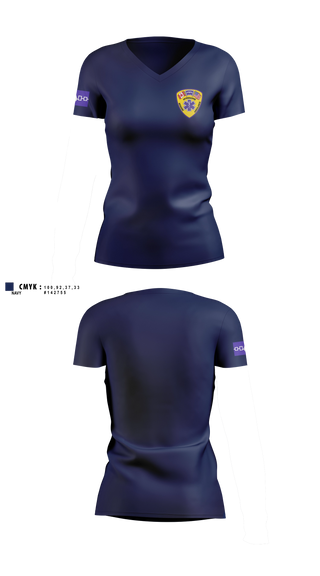Womens Short Sleeve Vneck Shirt, Akwesasne Mohawk Ambulance, EMS/EMT, Teamtime, Team time, sublimation, custom sports apparel, team uniforms, spirit wear, spiritwear, sports uniforms, custom shirts, team store, custom team store, fundraiser sports, apparel fundraiser
