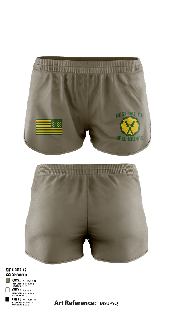 Ranger Panties, 805th military police company, , Teamtime, Team time, sublimation, custom sports apparel, team uniforms, spirit wear, spiritwear, sports uniforms, custom shirts, team store, custom team store, fundraiser sports, apparel fundraiser