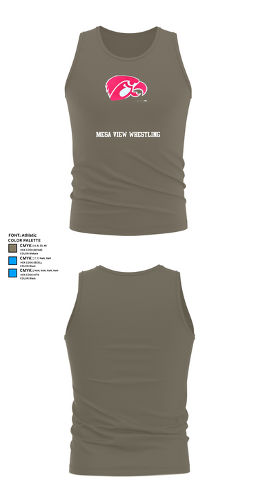 Mesa View Wrestling 61558339 Tank Top - 31