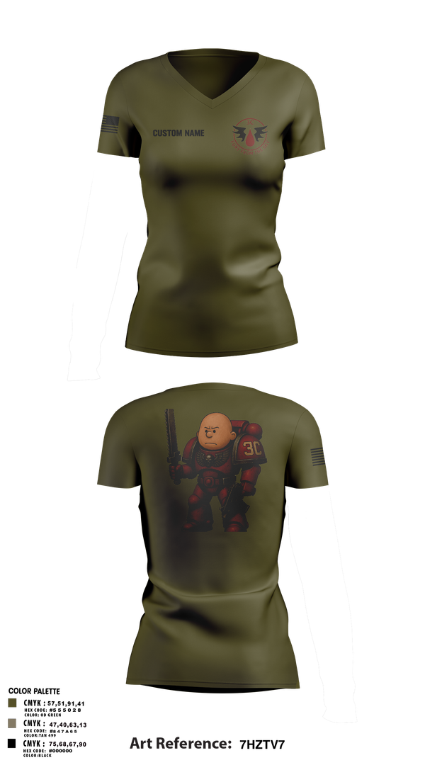 Womens Short Sleeve Performance Polo, CCo, 1-508PIR (OG), Army, Teamtime, Team time, sublimation, custom sports apparel, team uniforms, spirit wear, spiritwear, sports uniforms, custom shirts, team store, custom team store, fundraiser sports, apparel fundraiser