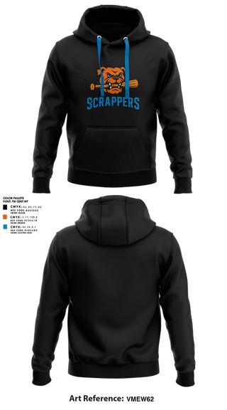 Hoodie, Scrappers, Baseball, Teamtime, Team time, sublimation, custom sports apparel, team uniforms, spirit wear, spiritwear, sports uniforms, custom shirts, team store, custom team store, fundraiser sports, apparel fundraiser