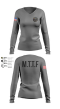 Major Theft Task Force Women's Long Sleeve V-neck Shirt - 103