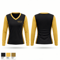 Rise Up Dance Academy 21262167 Women's Long Sleeve V-neck Shirt - 1