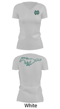 North Oldham Mustangs 77604898 Women's Short Sleeve V-neck Shirt - 19