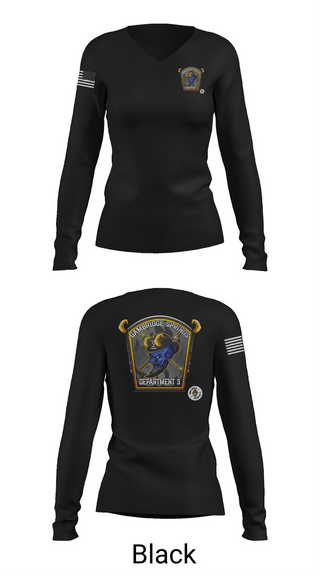 Womens Long Sleeve Vneck Shirt, Cambridge Springs Fire Department, Fire Department, Teamtime, Team time, sublimation, custom sports apparel, team uniforms, spirit wear, spiritwear, sports uniforms, custom shirts, team store, custom team store, fundraiser sports, apparel fundraiser