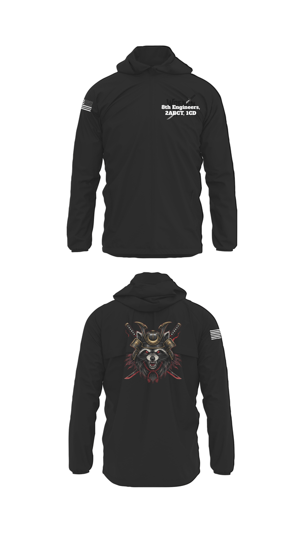 Windbreaker, 8th Engineers, 2ABCT, 1CD, Army, Teamtime, Team time, sublimation, custom sports apparel, team uniforms, spirit wear, spiritwear, sports uniforms, custom shirts, team store, custom team store, fundraiser sports, apparel fundraiser