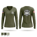 RCSD Women's Long Sleeve V-neck Shirt - 1